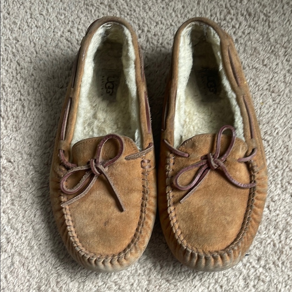 UGG Tan Suede Moccasins